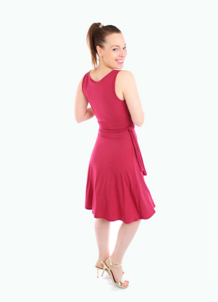 Kleid in Wickeloptik